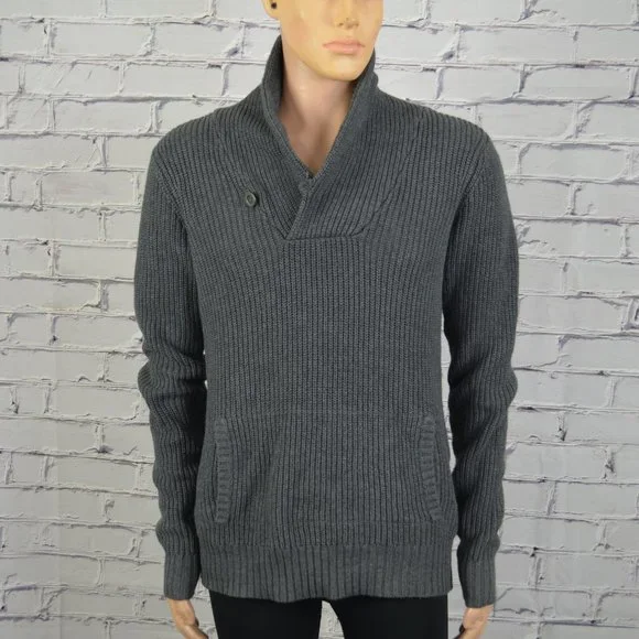 Mens All Saints Griffen Funnel Sweater size small